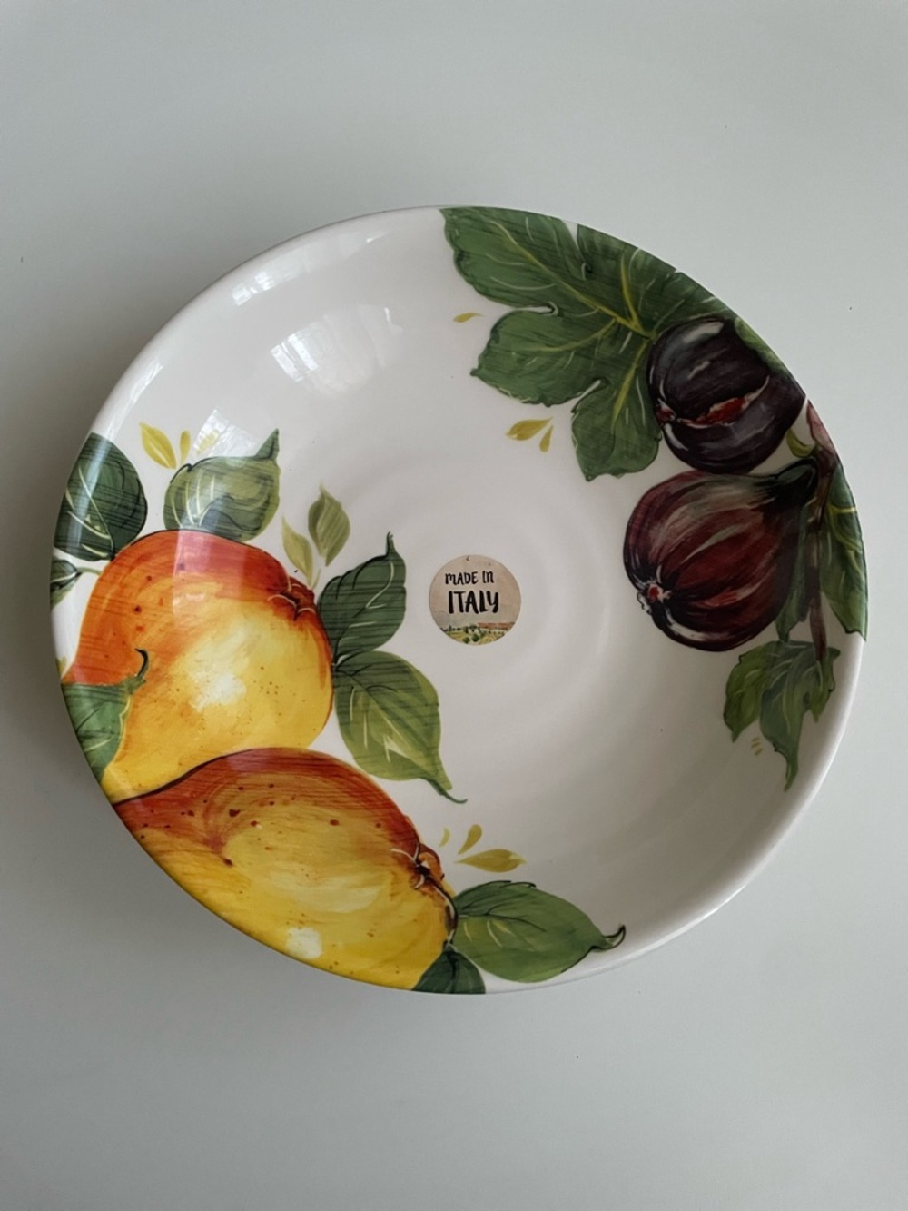 Ceramica Cuore Italian ceramic bowl with fruit design #italian #ceramic